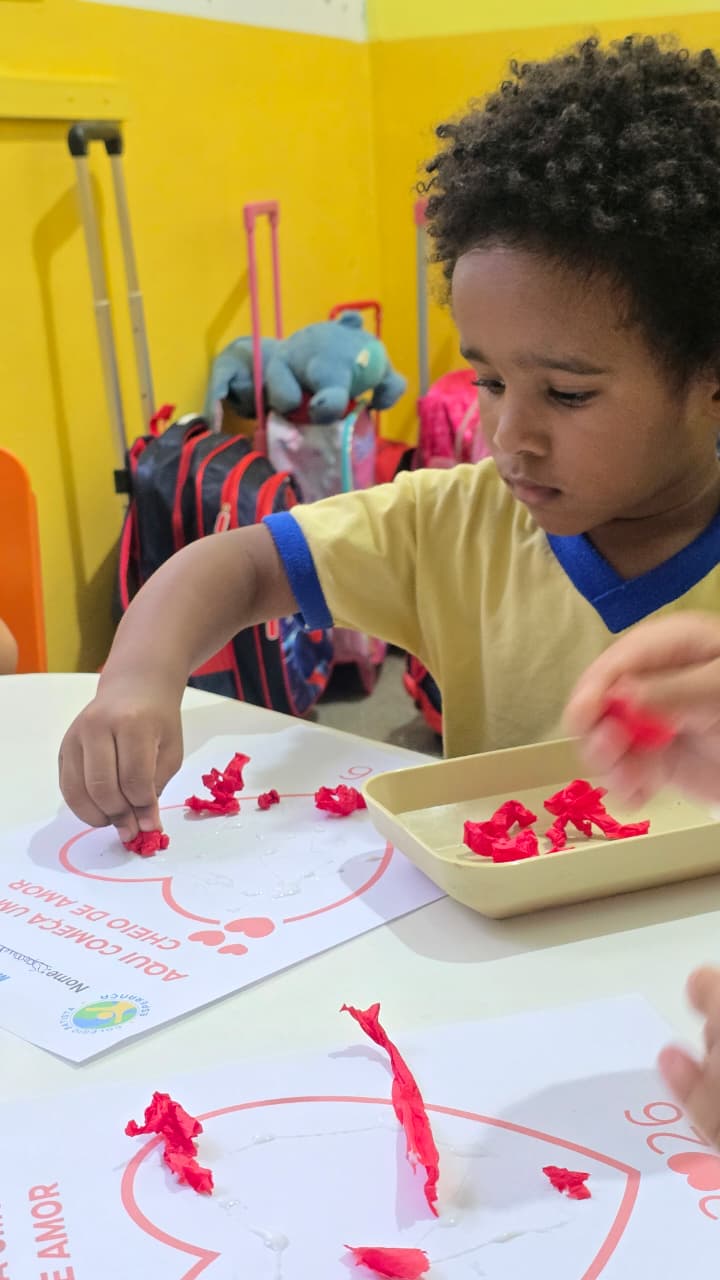 Atividade 'Aqui começa um coração cheio de amor'
